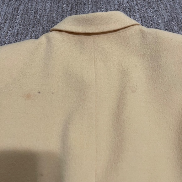 Carlisle Yellow Wool Cashmere Angora Blend Zip Car Coat – Size 8 - Picture 4 of 9